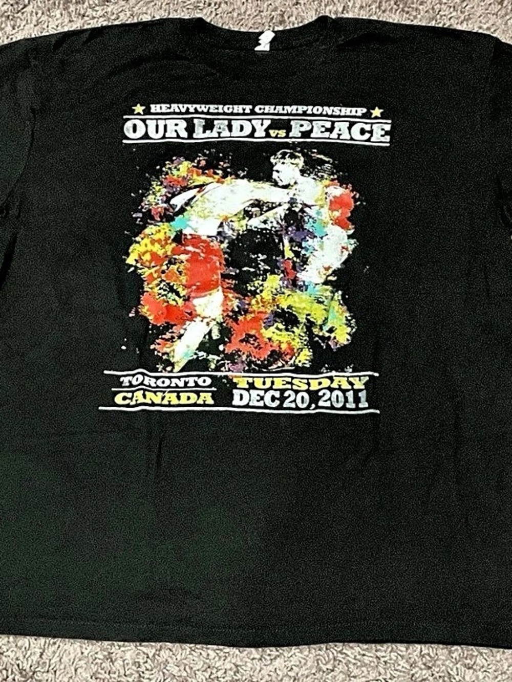 Our Lady Peace 2011 Tour T-Shirt Black Alstyle Tag Size XL